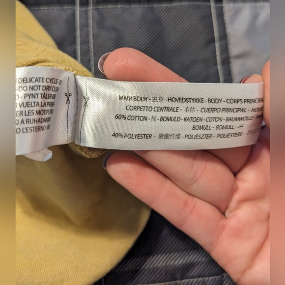 Ariat Rebar Cottonstrong Mustard Yellow Long Sleeve Outdoor Adventure Tee sz S - Picture 10 of 12